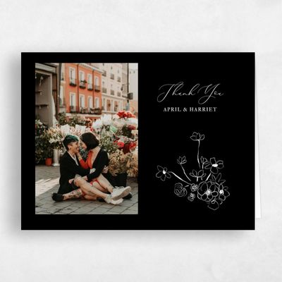 Black Wedding Thank You - Keole Photo