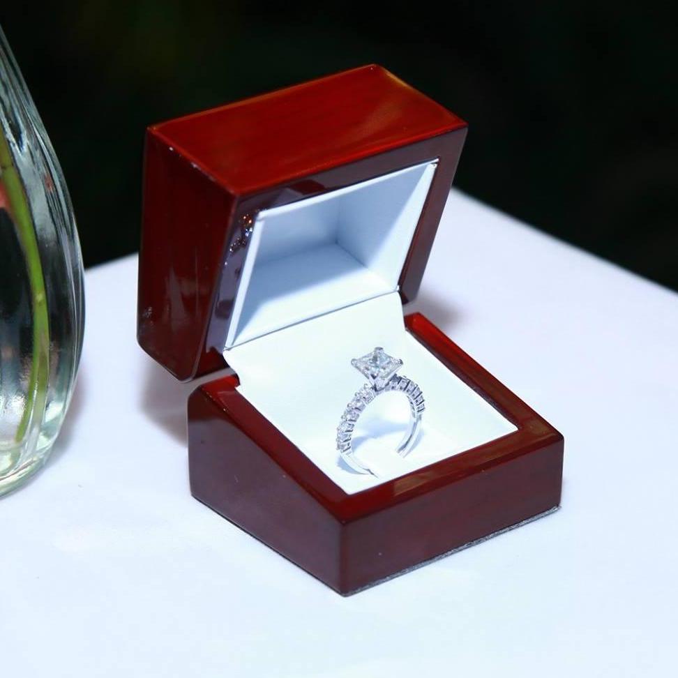 Ashley's custom made 3.11 carat ring