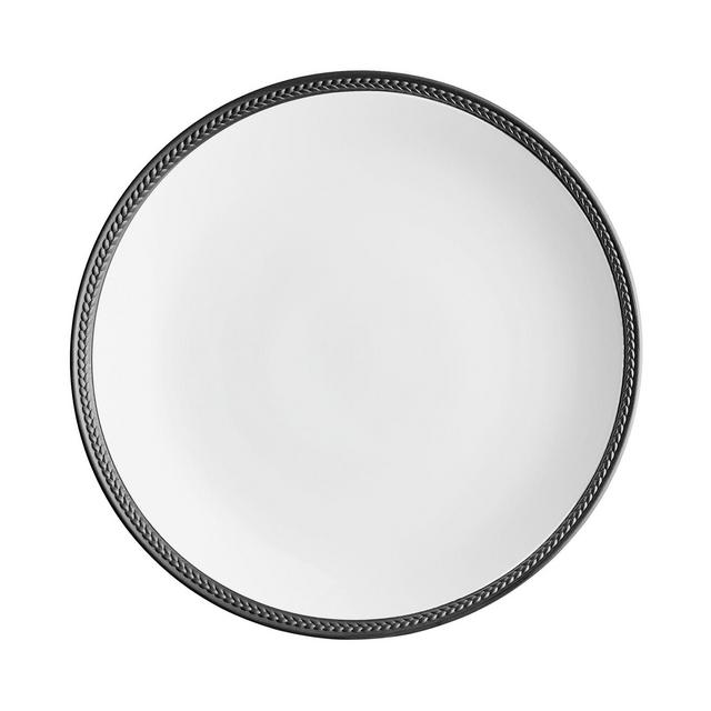 L'Objet Soie Tressee Black Dinner Plate