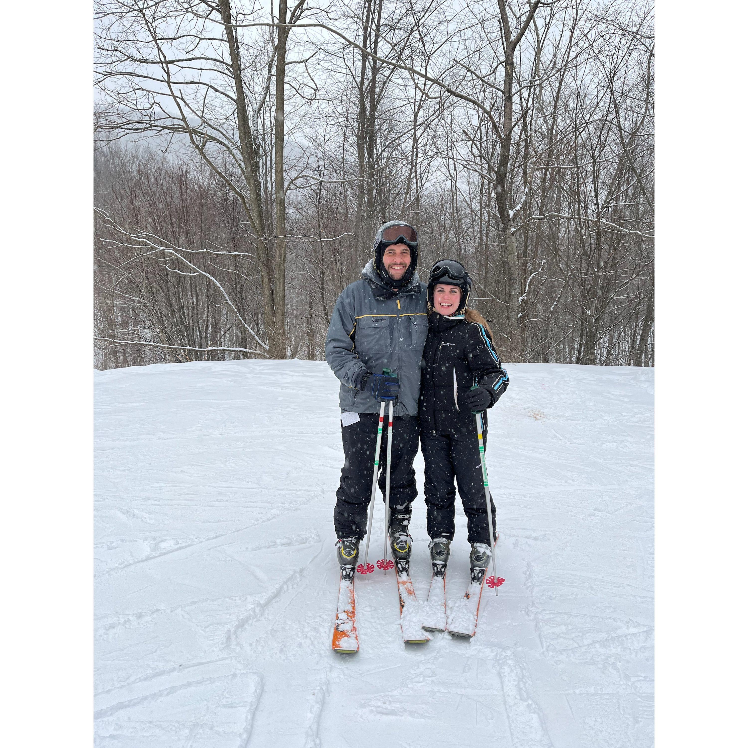 Motyl family ski trip. Andres was an amazing first-time skiier!