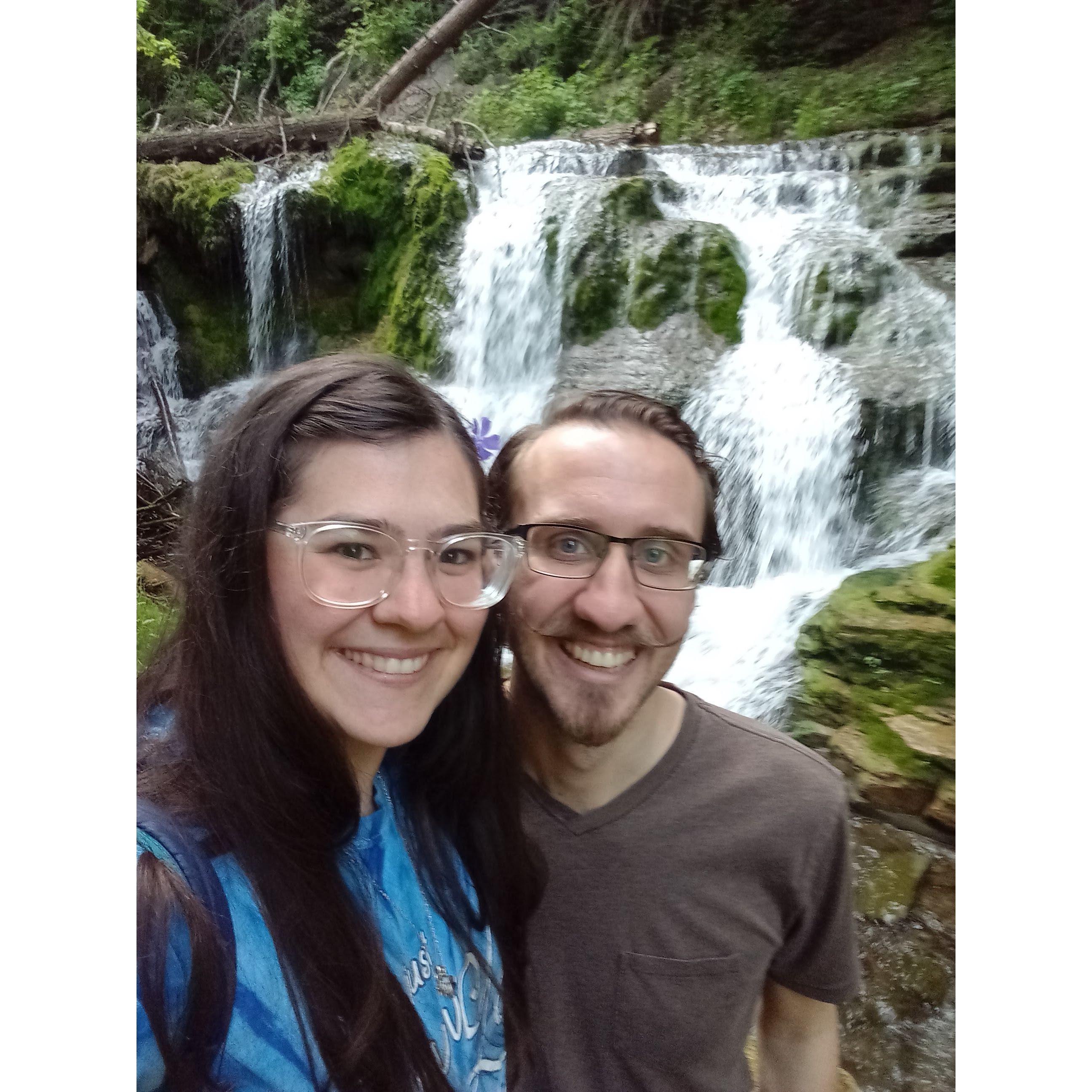 Beautiful waterfalls at Robert V. Riddell State Park