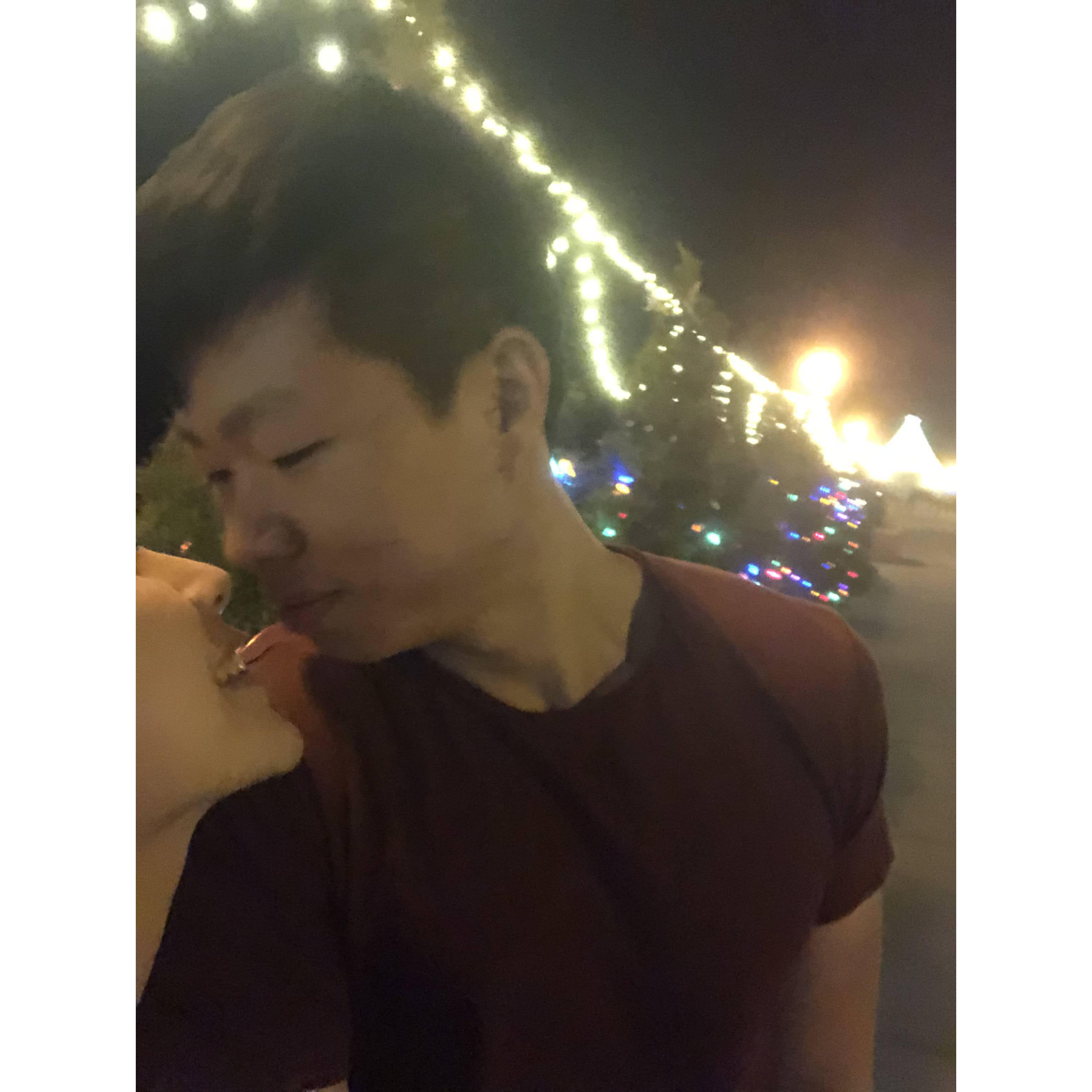 Sinae visiting Jonathan in LA during winter break