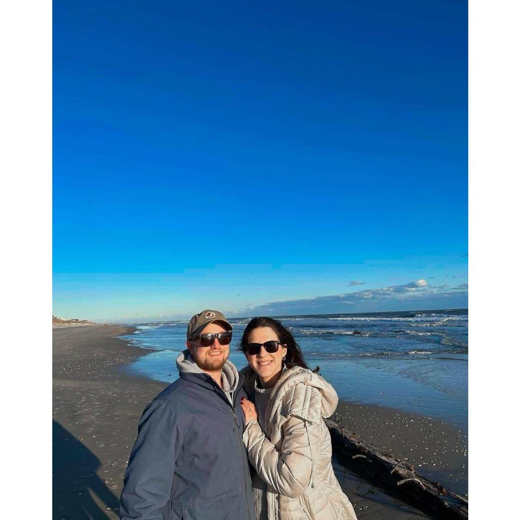 John surprised Alex with a trip to the Outer Banks after getting engaged!