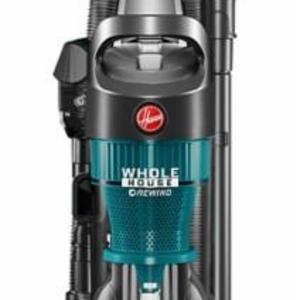Hoover - WindTunnel® 2 Whole House™ Rewind Bagless Upright Vacuum - Iron Ore/Coral Blue