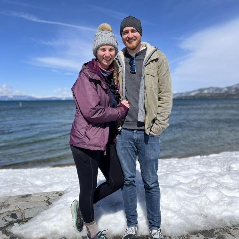 Zack asked Ariane to be his girlfriend the morning we left for our first weekend away together... to Tahoe!
