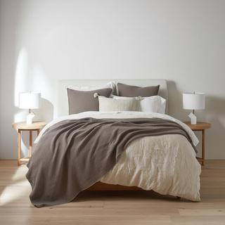 Cascade Organic Matelasse Blanket