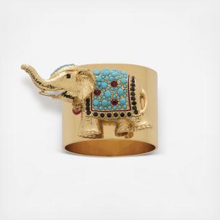 Elephant Napkin Ring, Set of 2
