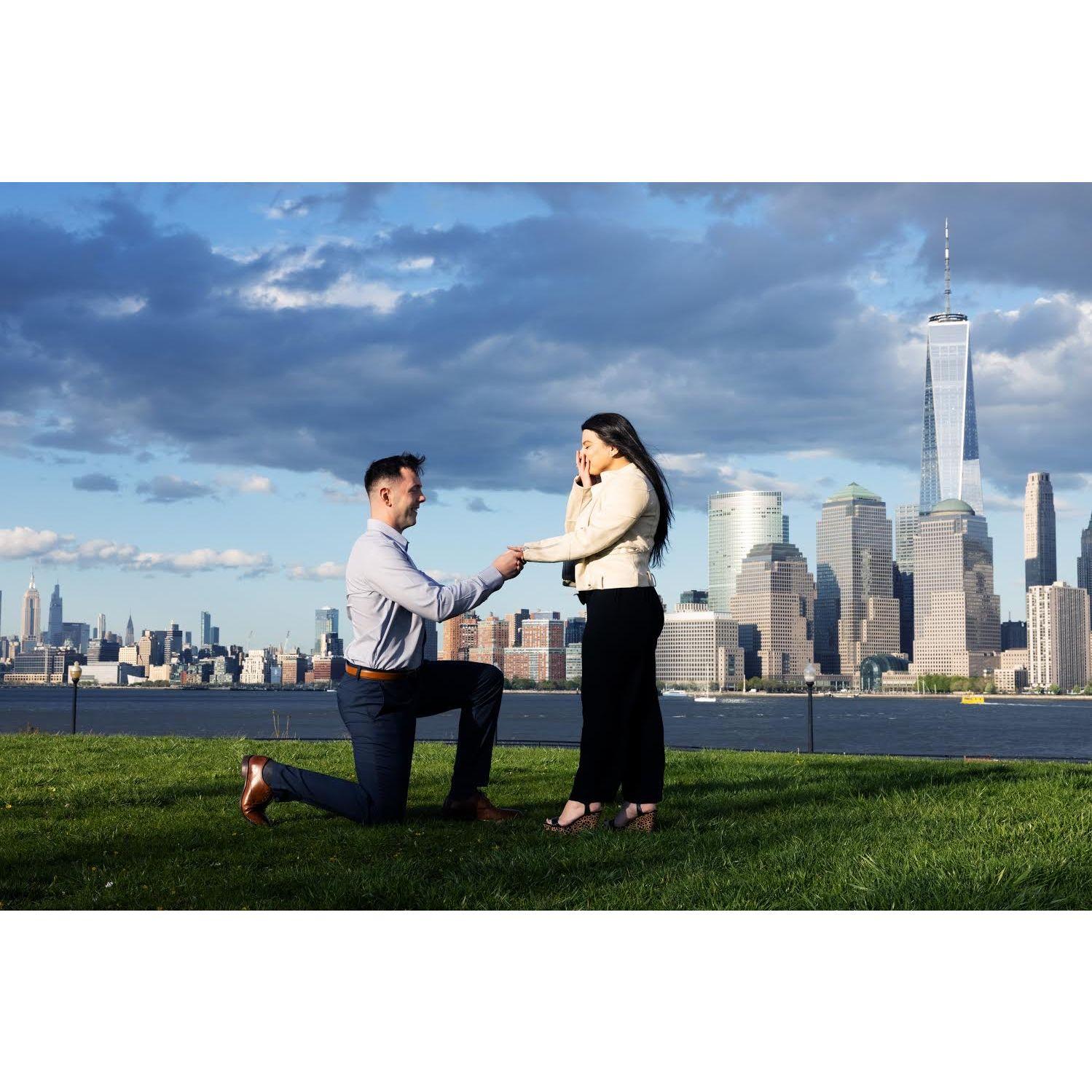 April 2021 - Proposal in Liberty State Park, NJ