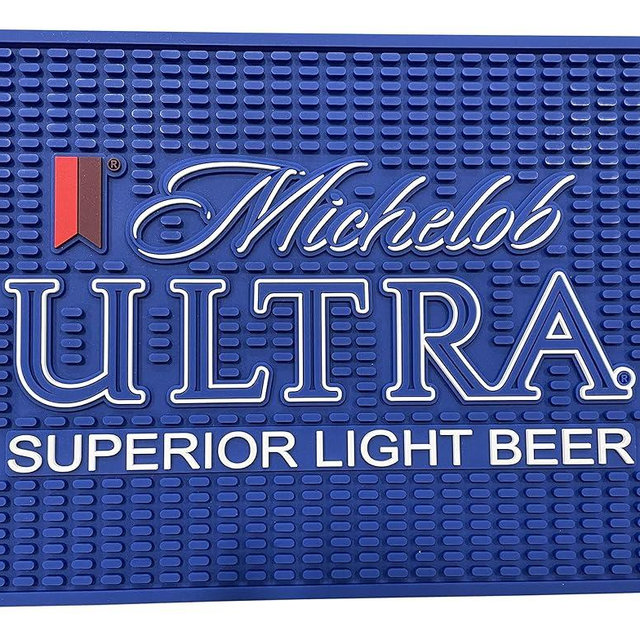 Michelob Ultra Bar Mat Professional Spill Mat Wait Station Drip Mat 12x9 Coaster