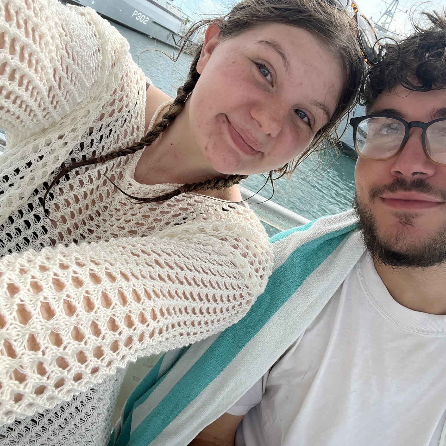Right after we swam with sharks!