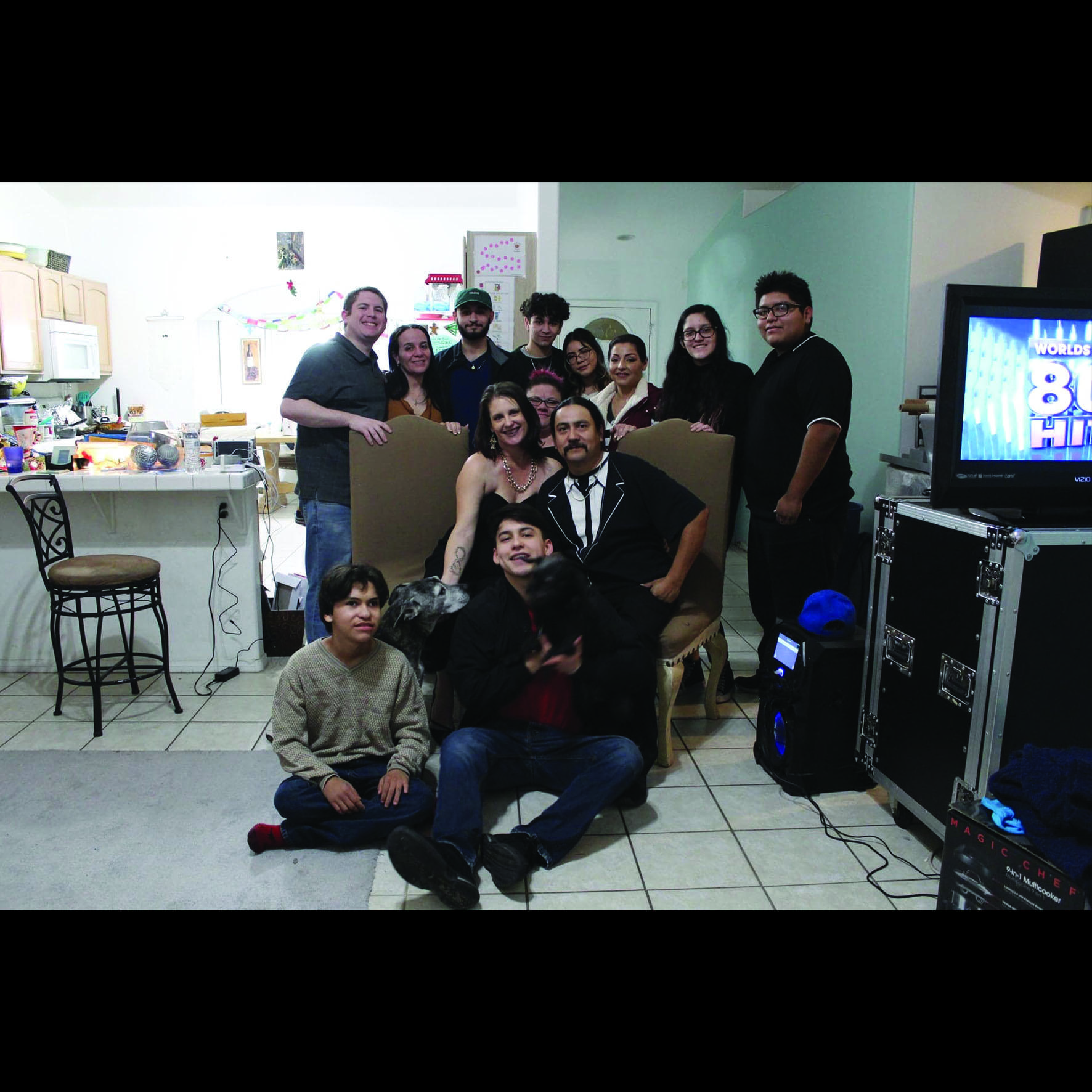 First Christmas at his dads house.