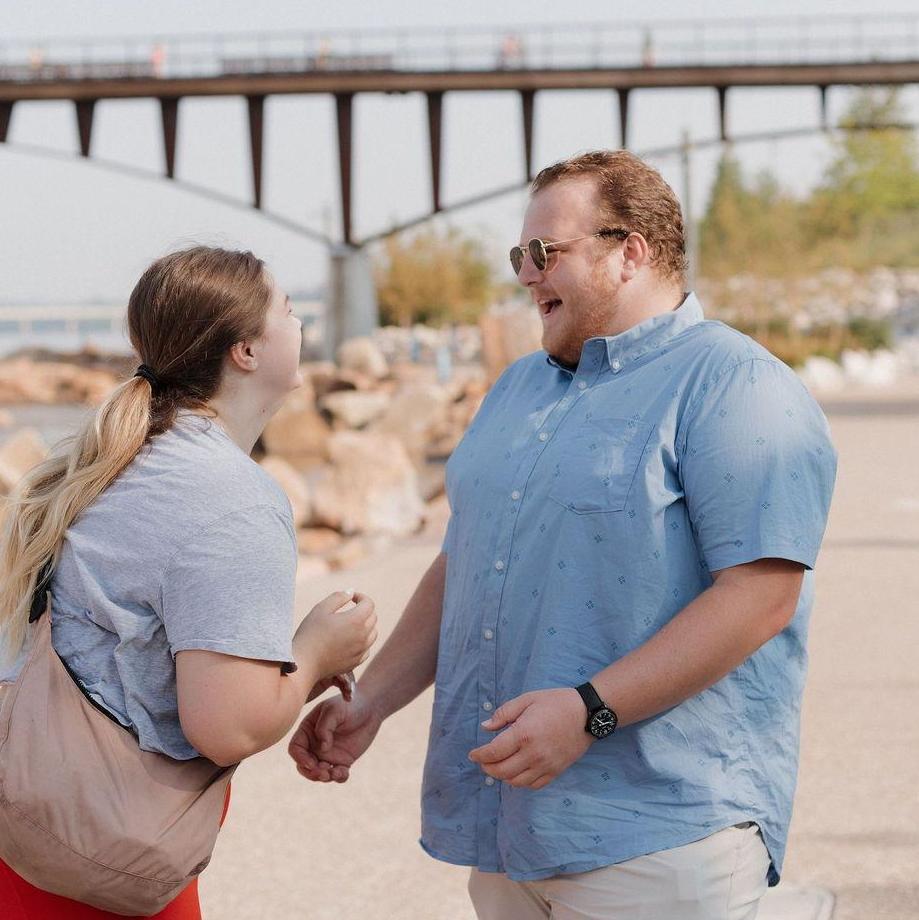 the 'i can't believe you just to proposed to me' reaction