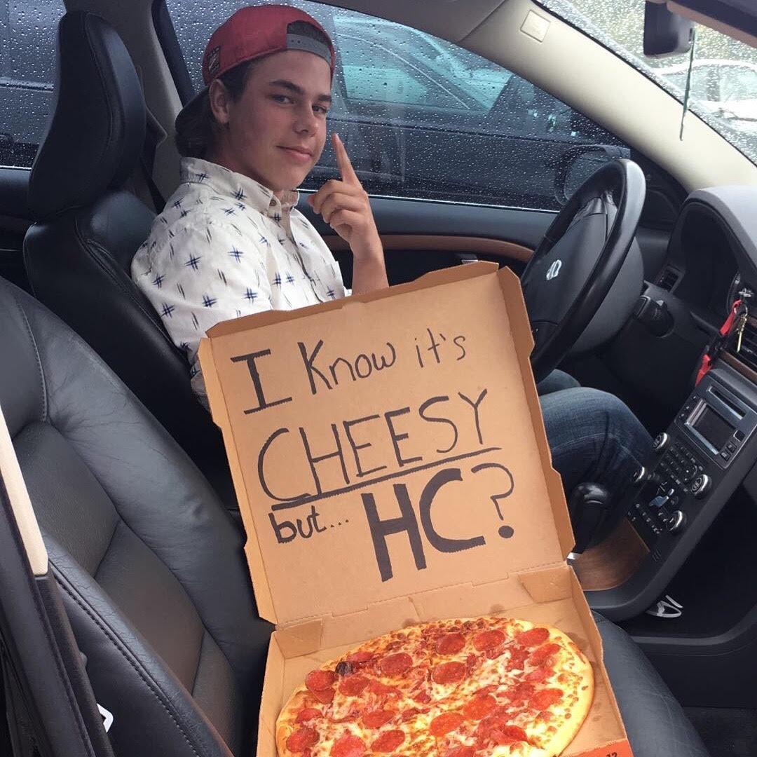 How it all started, going to Senior Homecoming together as "just friends" (2016).
