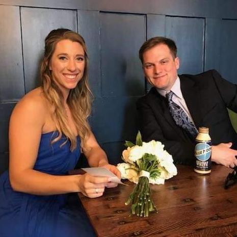 Us at Stephanie and Josh’s wedding!