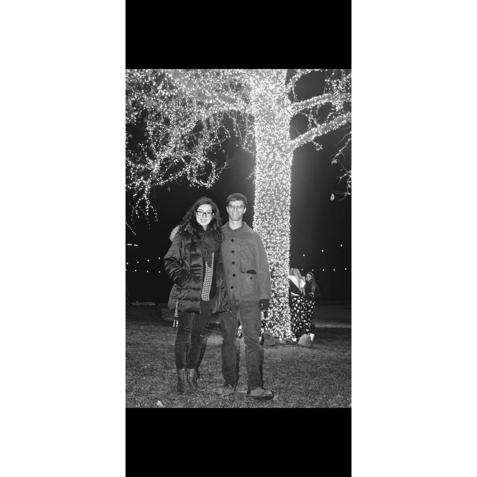 Our 5th date. The Magic Tree at the Crossing in Columbia, MO