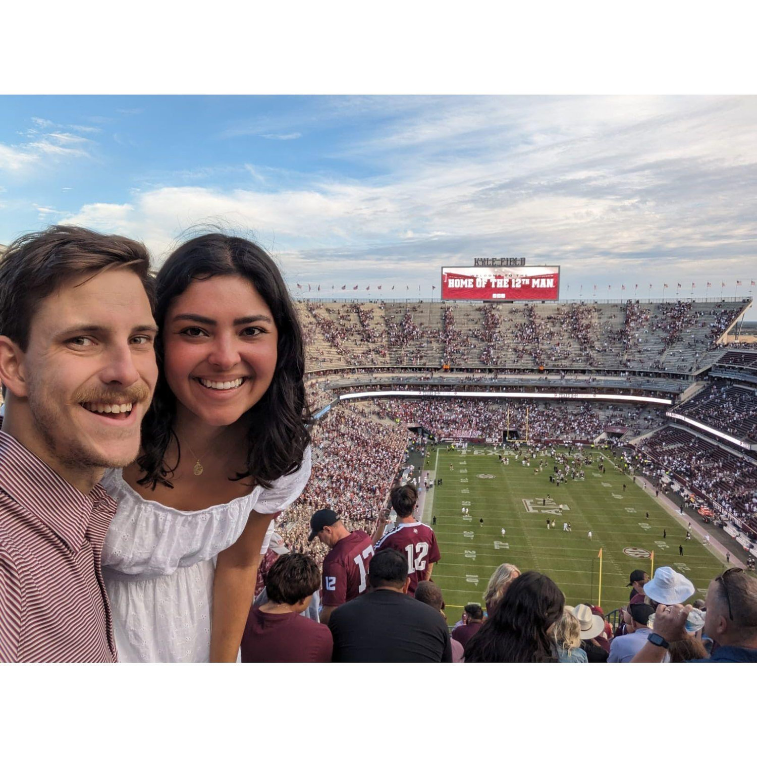 Our first Texas A&M football game together!