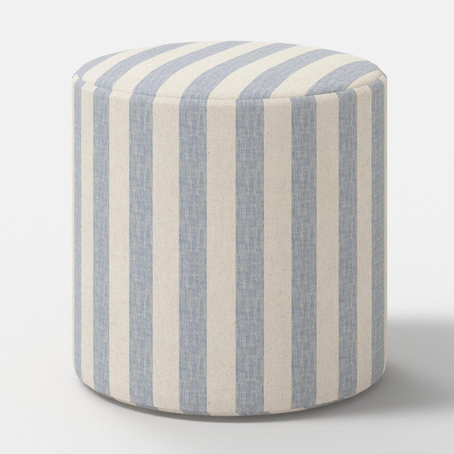Tambor Ottoman Malcolm Stripe Blue - Threshold™