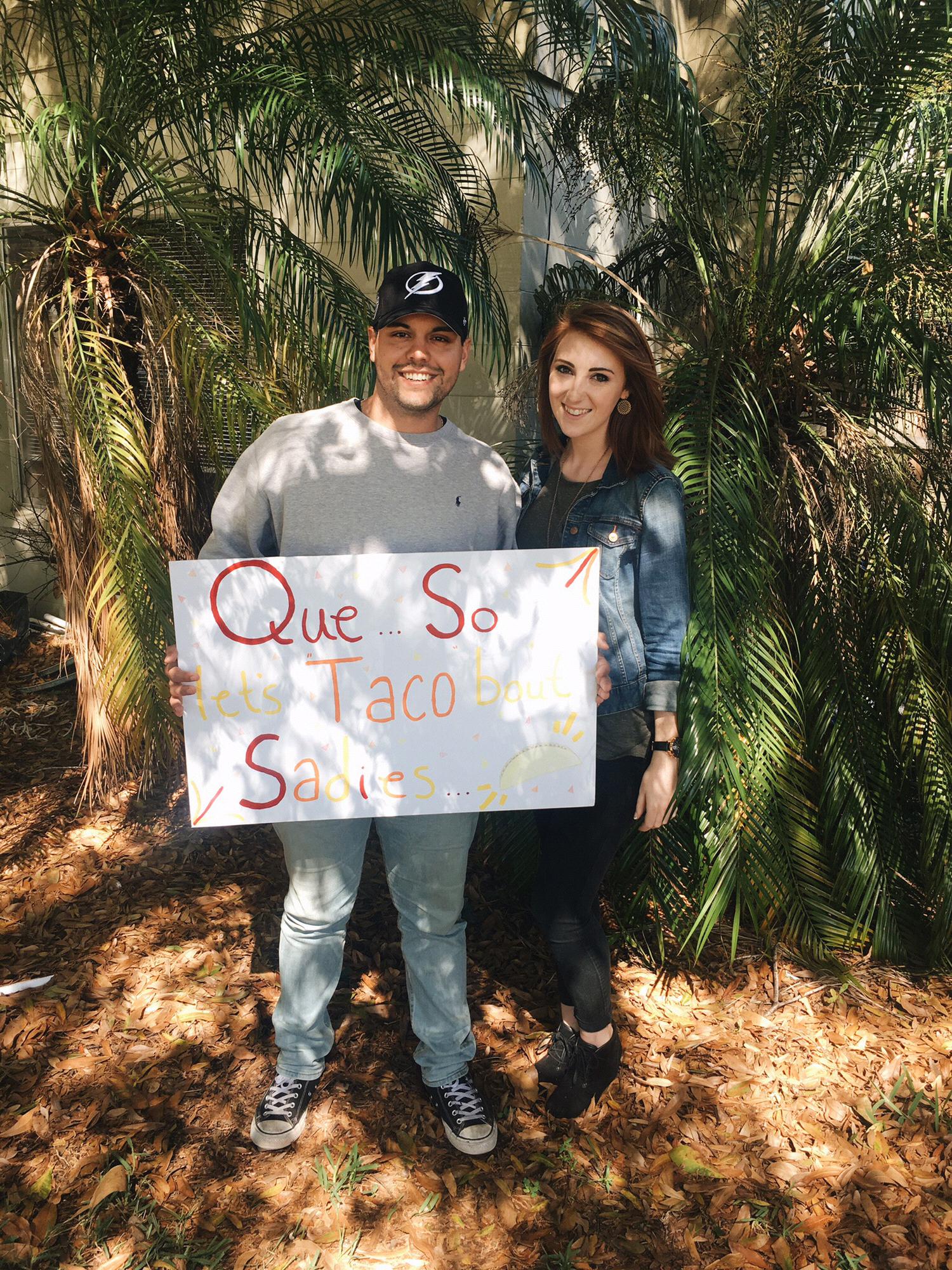 The second year we went to Sadies together, but the first year we were more than friends.