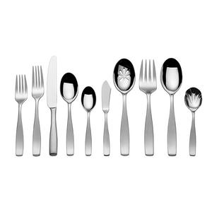 Syratech Domestic - Mikasa 5081298 Satin Loft 65-Piece 18/10 Stainless Steel Flatware Set with Serving Utensil Set, Service for 12