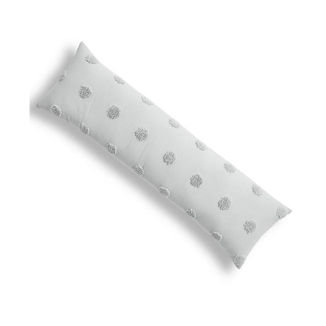 Whim by Martha Stewart Collection Tufted-Chenille Dot 48" x 14" Body Pillow, Created for Macy's