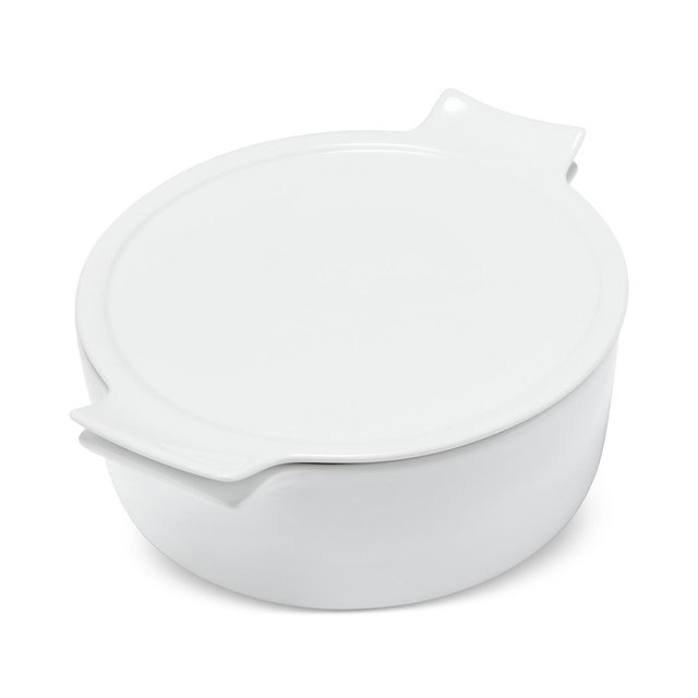 The Cellar Whiteware James Covered Vegetable Bowl, Exclusively at Macy's