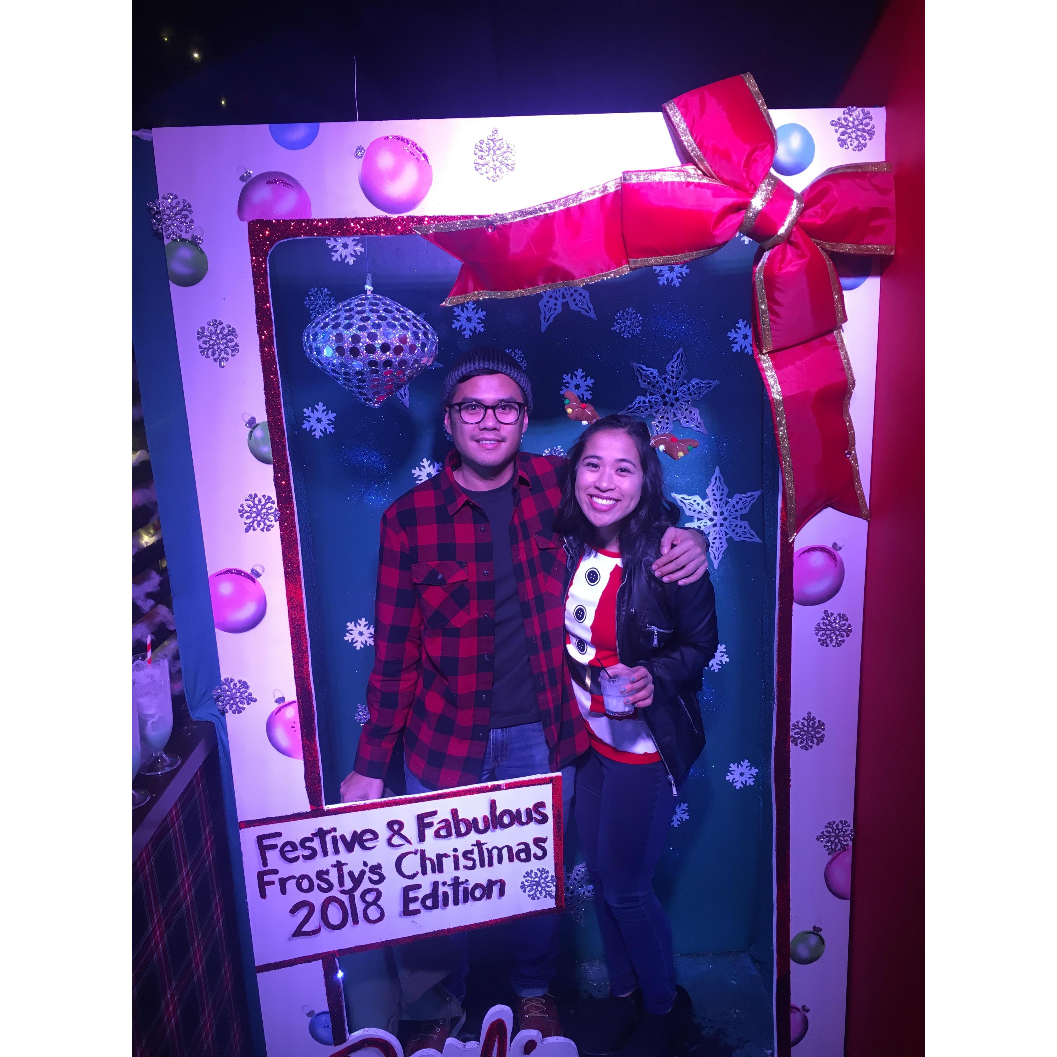 Celebrating my teacher twin's birthday in the most Christmassy way!