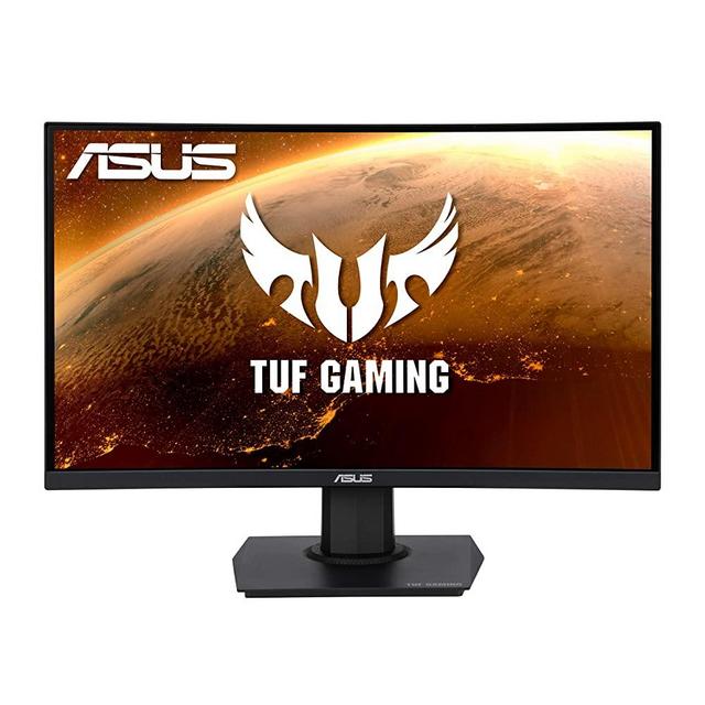 ASUS TUF Gaming 23.6" 1080P Curved Monitor (VG24VQE) - Full HD, 165Hz, 1ms, Extreme Low Motion Blur, Adaptive-Sync, FreeSync Premium, Shadow Boost, VESA Mountable, DisplayPort, HDMI