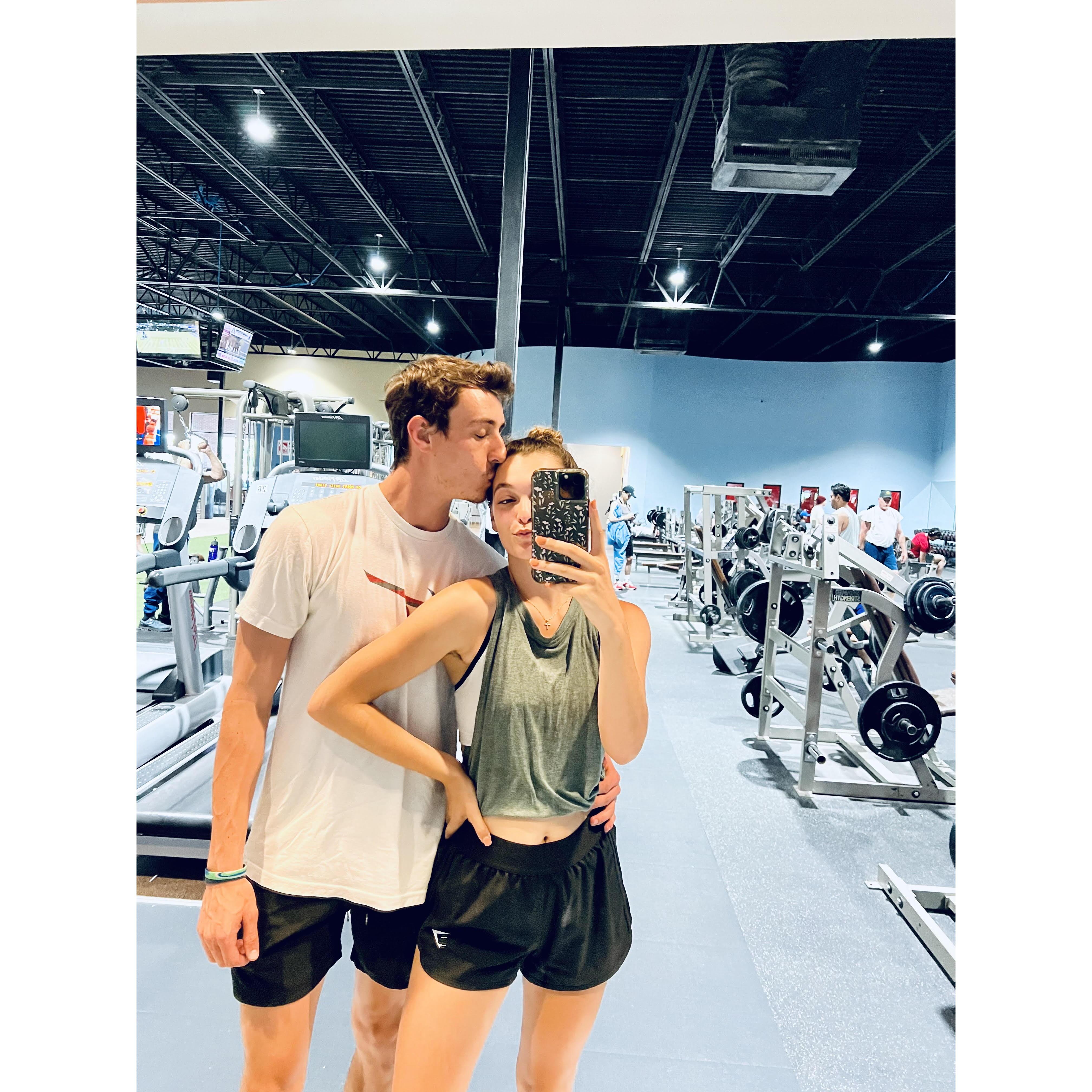 Always dragging each other to the gym