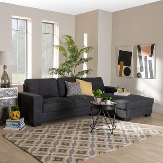 Langley Modern & Contemporary Sectional Sofa with Right Facing Chaise