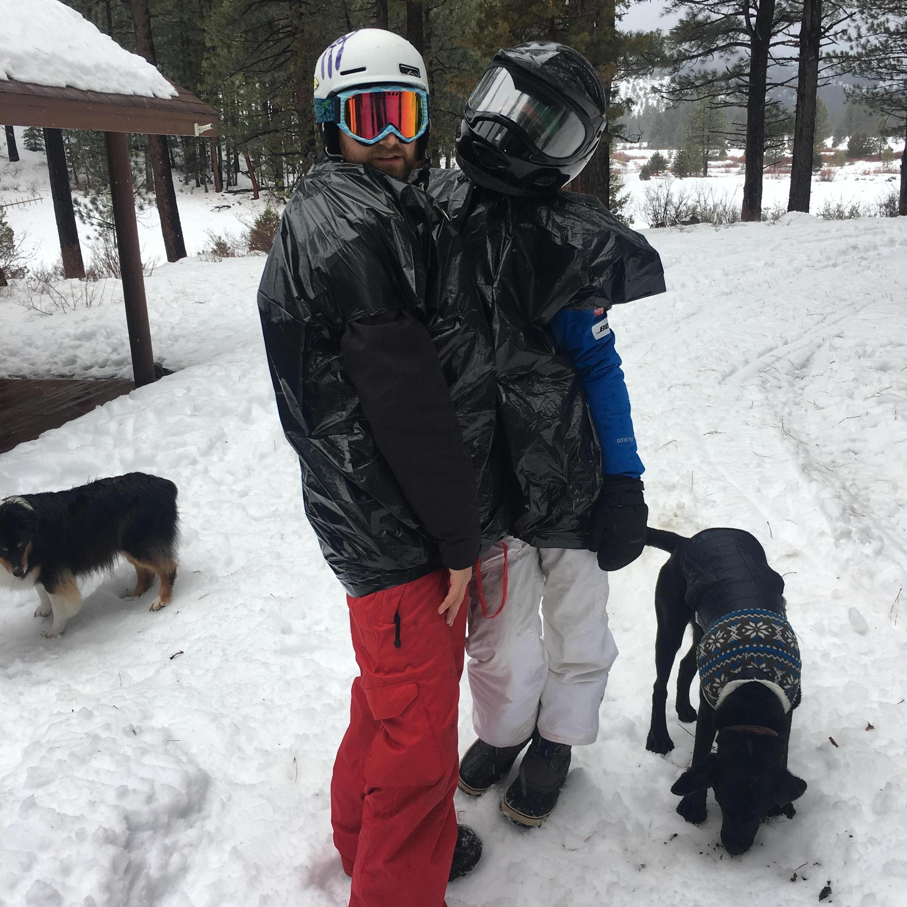 Snowmobiling at the Cabin