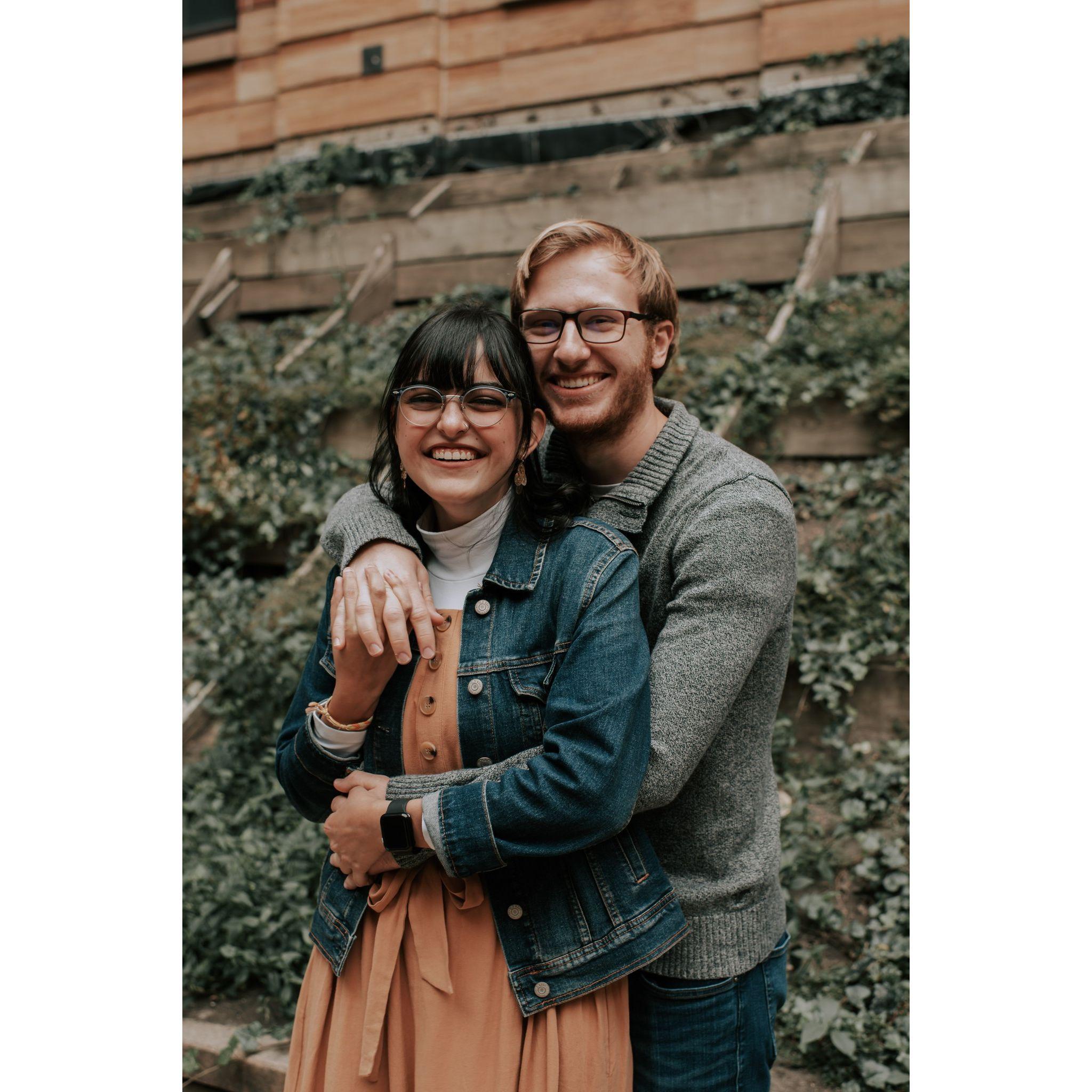 Our first professional photos together! Taken by Natalie Lindig (my maid of honor!)