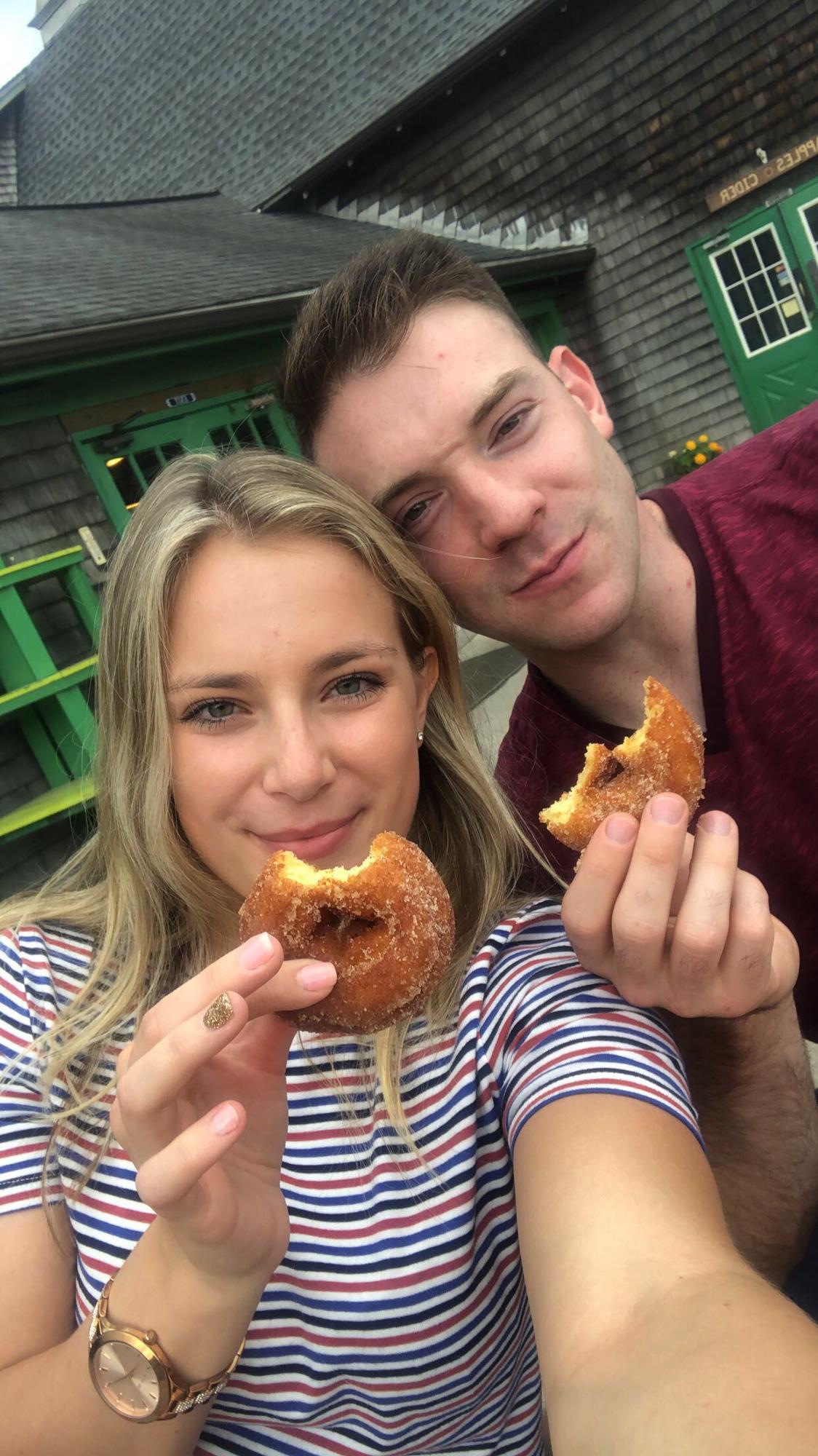 One of our first dates at Indian Ladder Orchard!