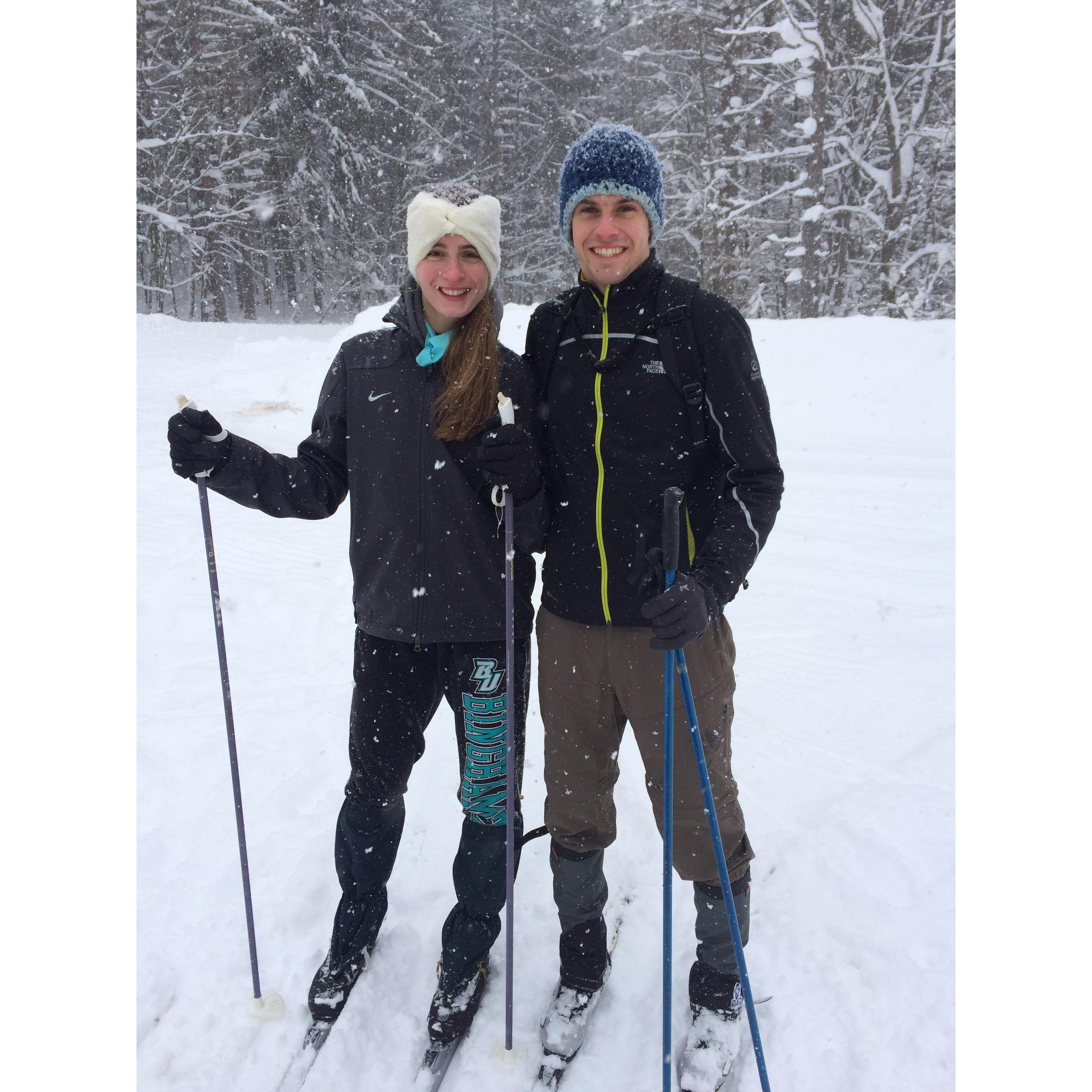 Cross Country Skiing through 6 feet of snow in Tug Hill Plateau, NY
