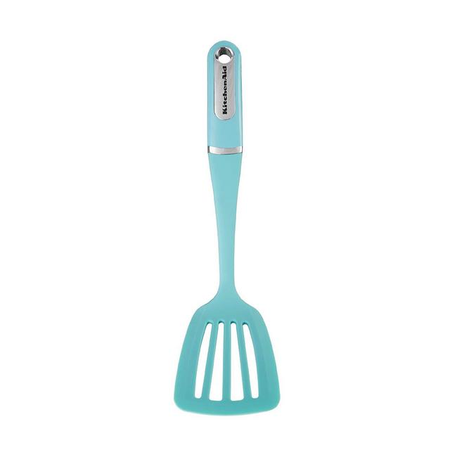 KitchenAid Nylon Slotted Turner, Aqua Sky