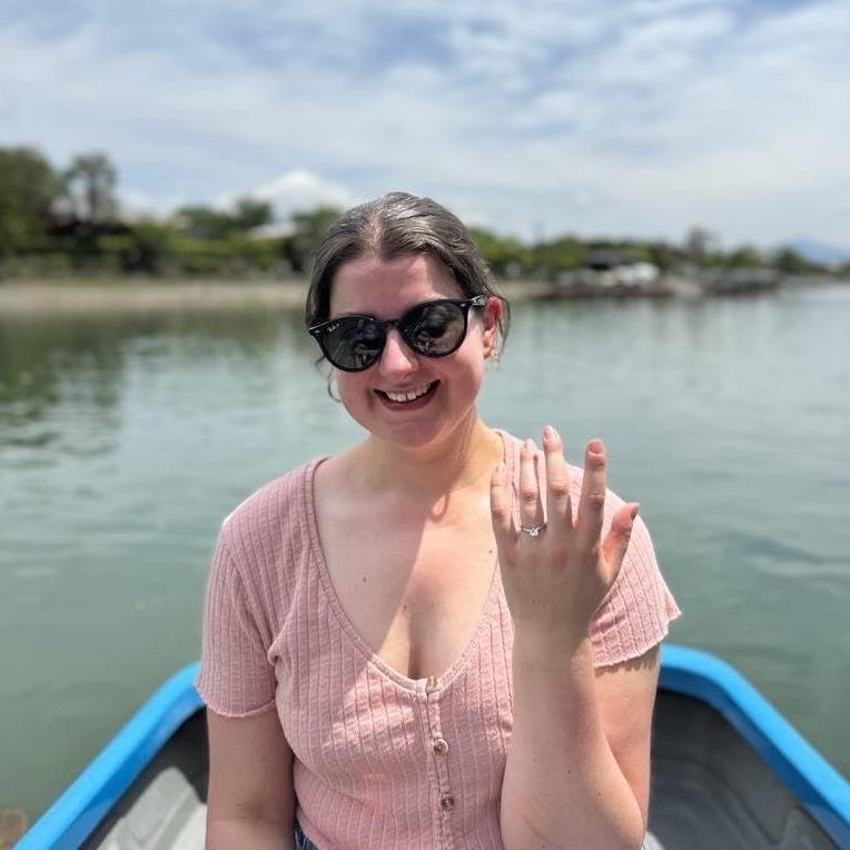 We got engaged on our first overseas trip together, in Japan, 2024.