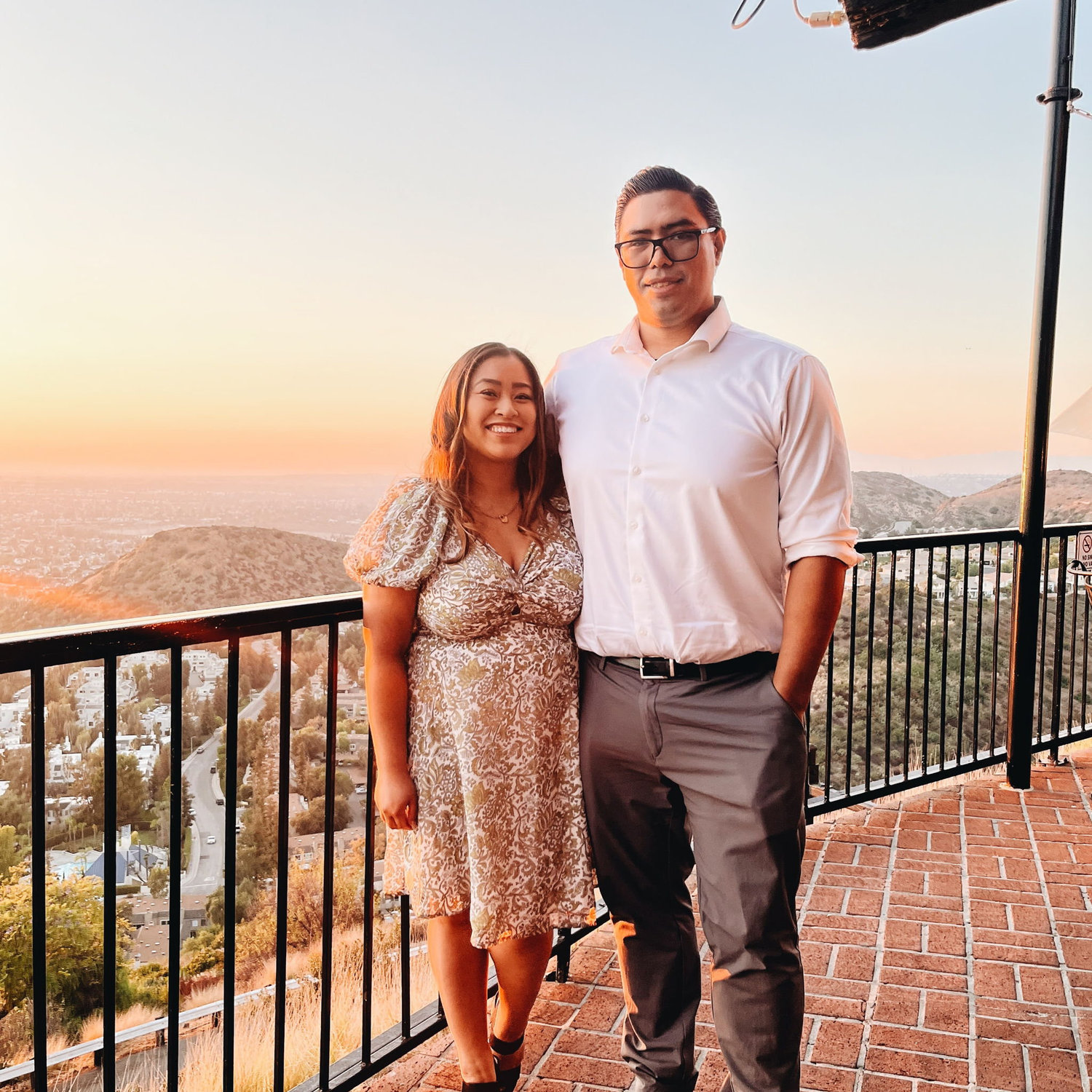 A few moments before we got engaged