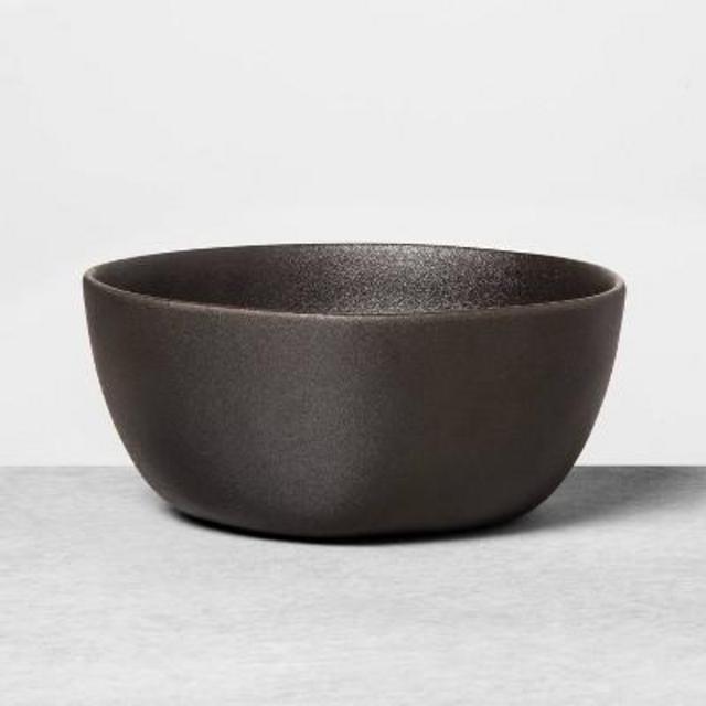Stoneware Serve Bowl Black - Hearth & Hand™ with Magnolia