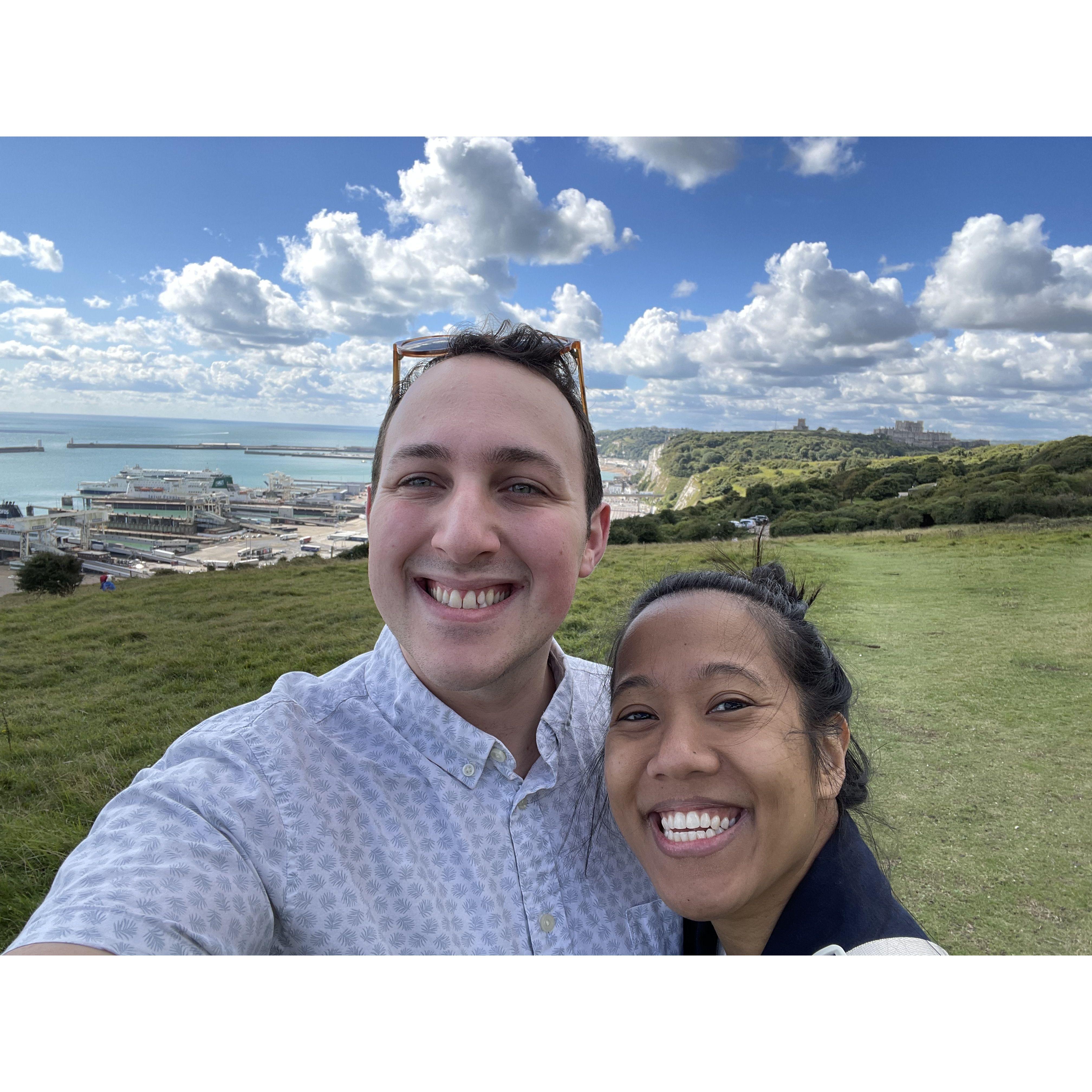 *On our trip in England, we went to the White Cliffs of Dover.* 09-12-24
