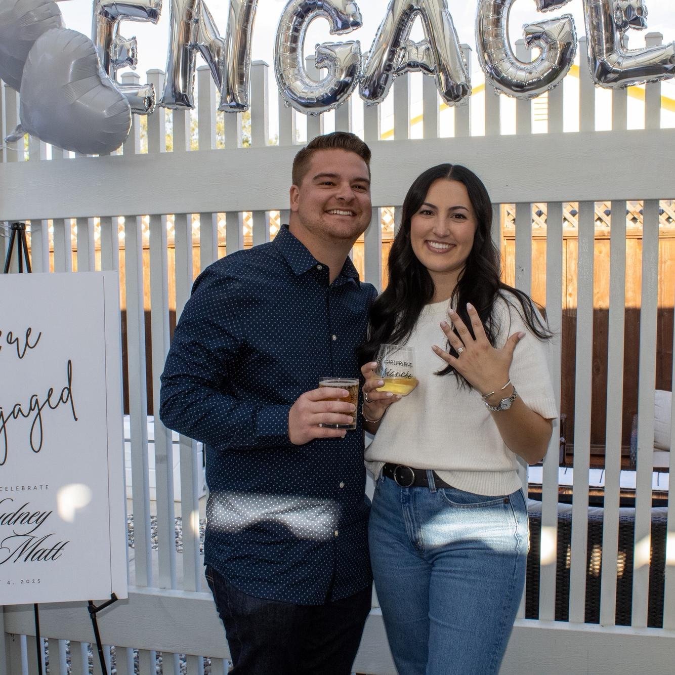 Our surprise engagement party that Matt planned. 2025