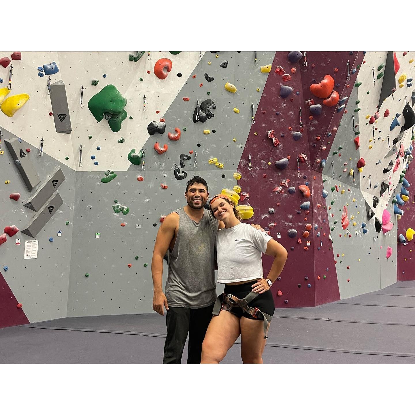 First climbing sesh together!