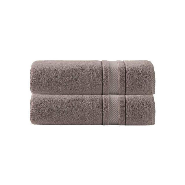 2pc Enchasoft Turkish Cotton Bath Sheet Set Beige - Enchante Home