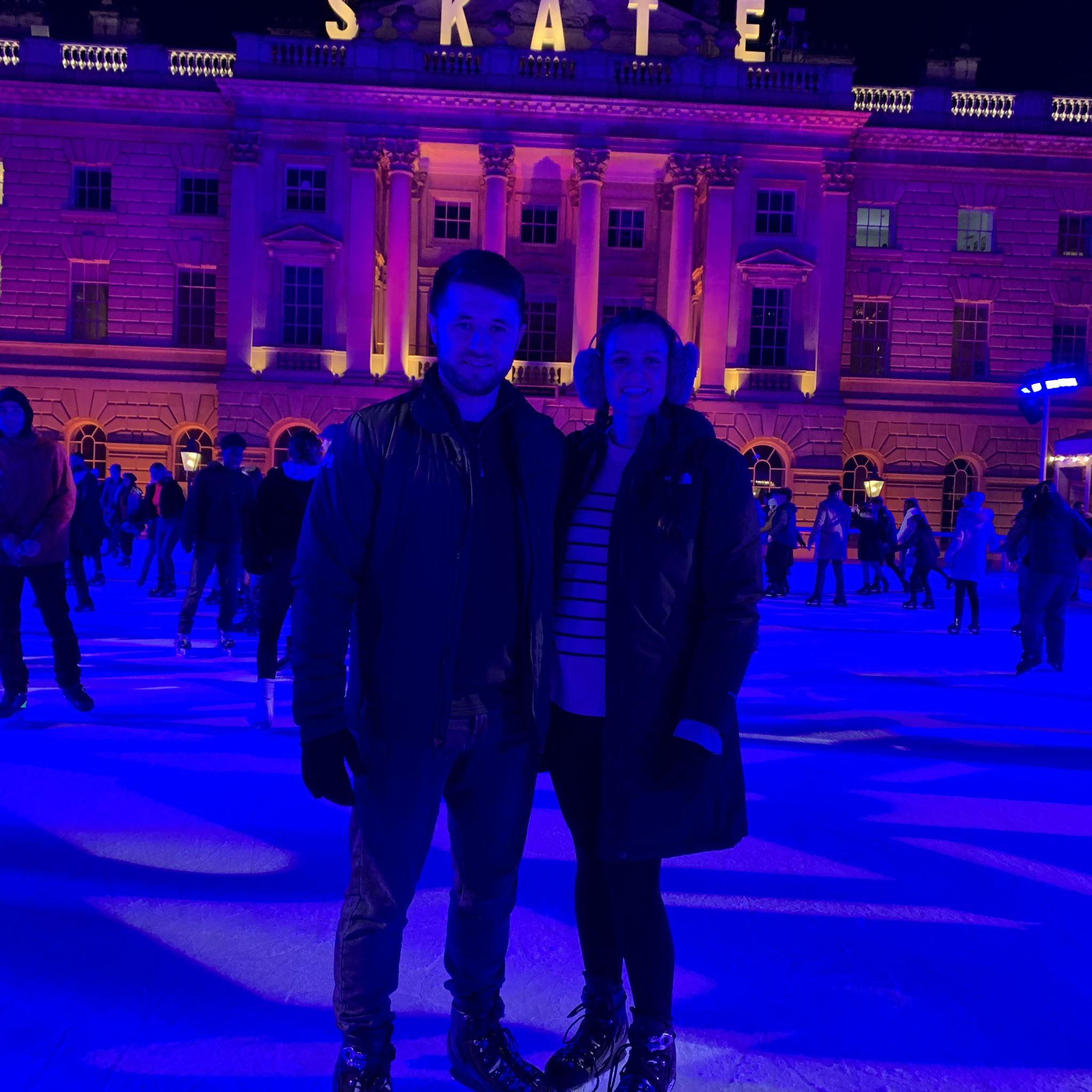 Ice skating in London