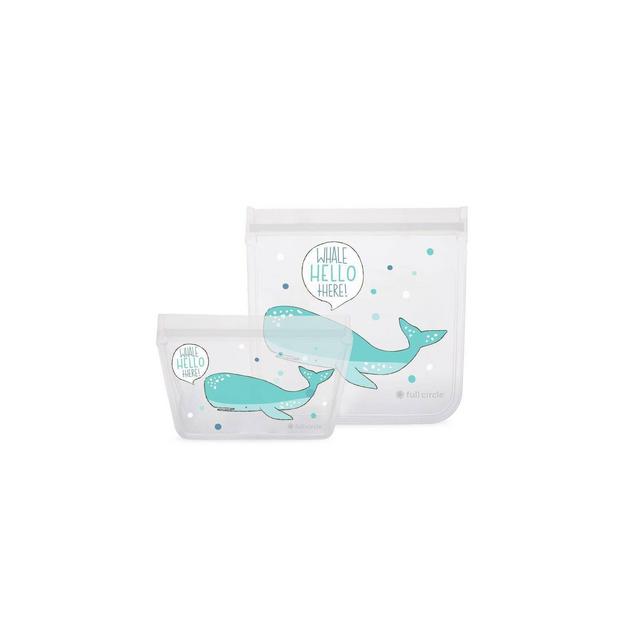 Full Circle 2pk Snack Bag - Whale Hello There