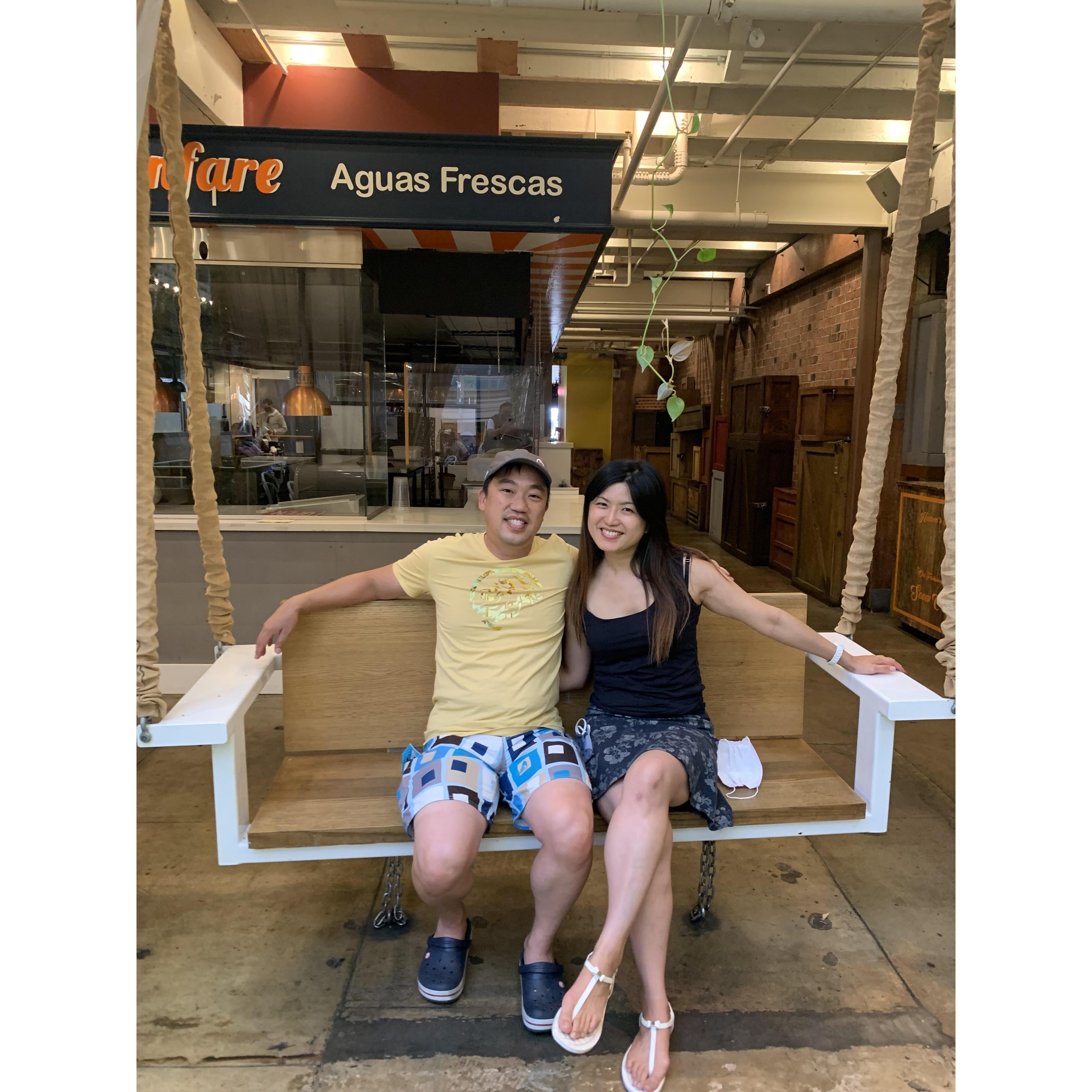 Can we add this swing to our living room, pls? - Meatpacking District Anaheim - 6/25/2021