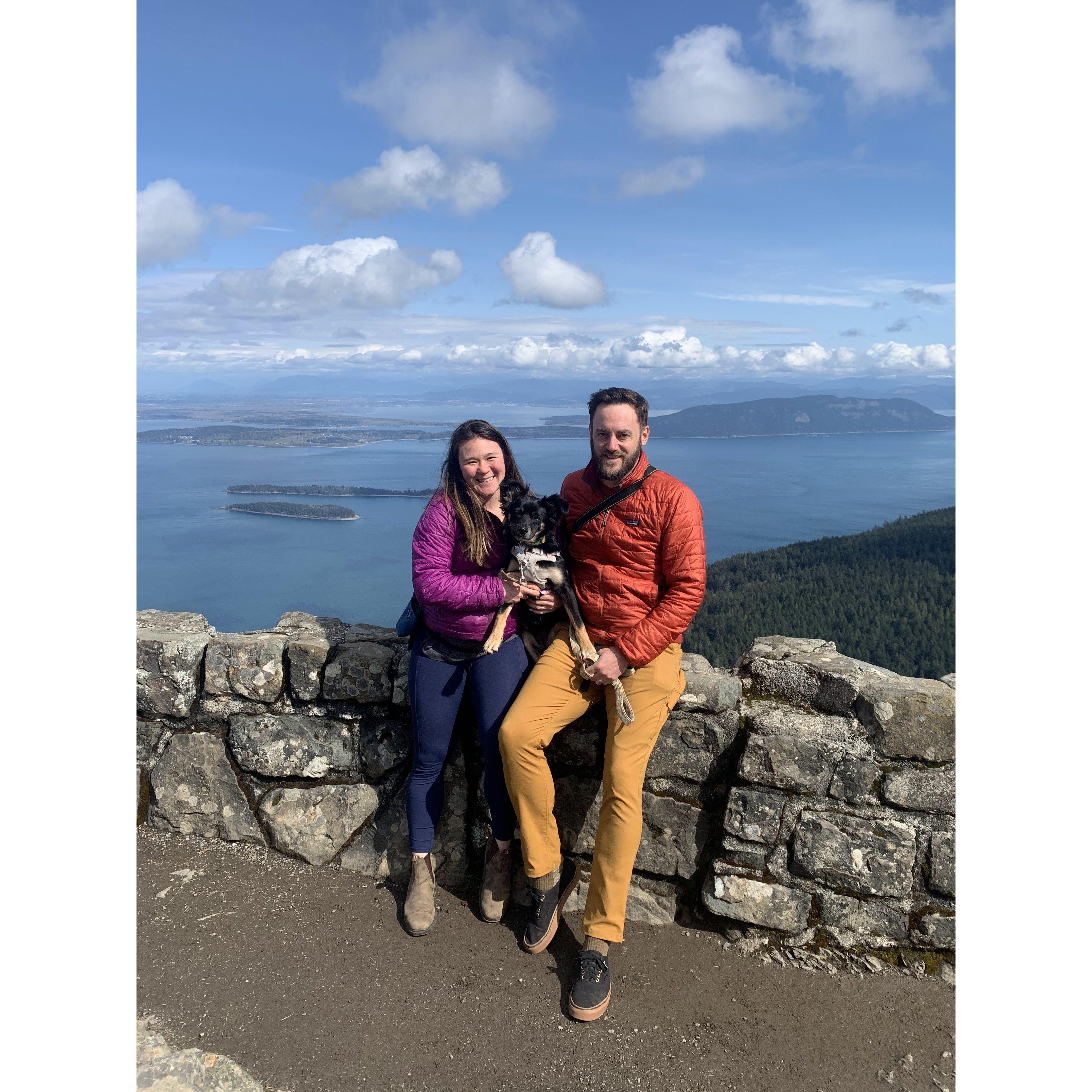 San Juans! Baby in belly, and Mina. Last trip before Mason is born