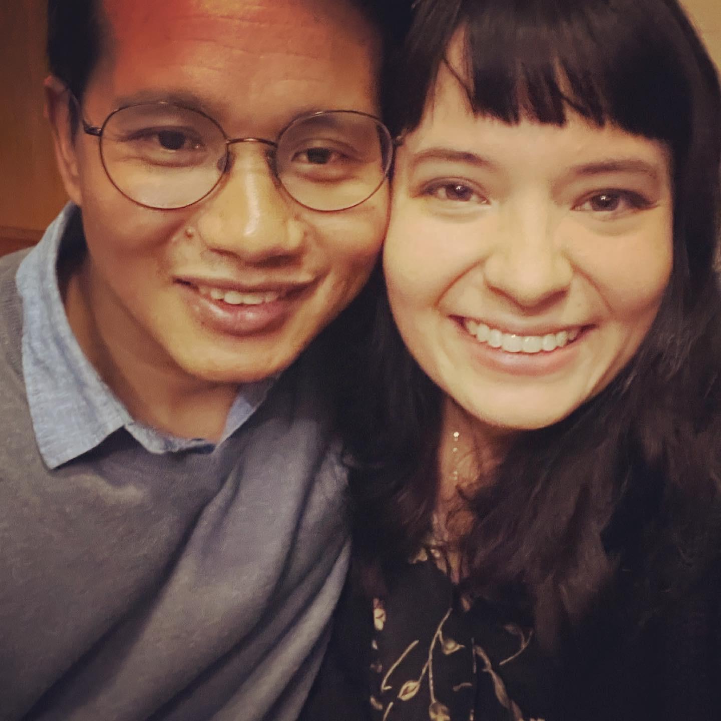 Our first in-person date (also our 1st kiss)