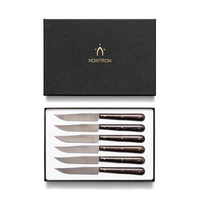 Handmade Knives from Nontron - set of 6 (with gift box)