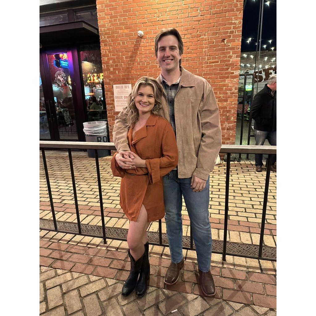Brought Austin to see Turnpike at Billy Bobs Texas --- The largest Honky Tonk