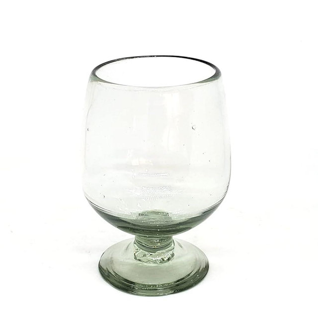 MexHandcraft Clear 11 oz Large Cognac Glasses (set of 6), Recycled Glass, Lead-free, Toxin-Free (11 oz Large Cognac)