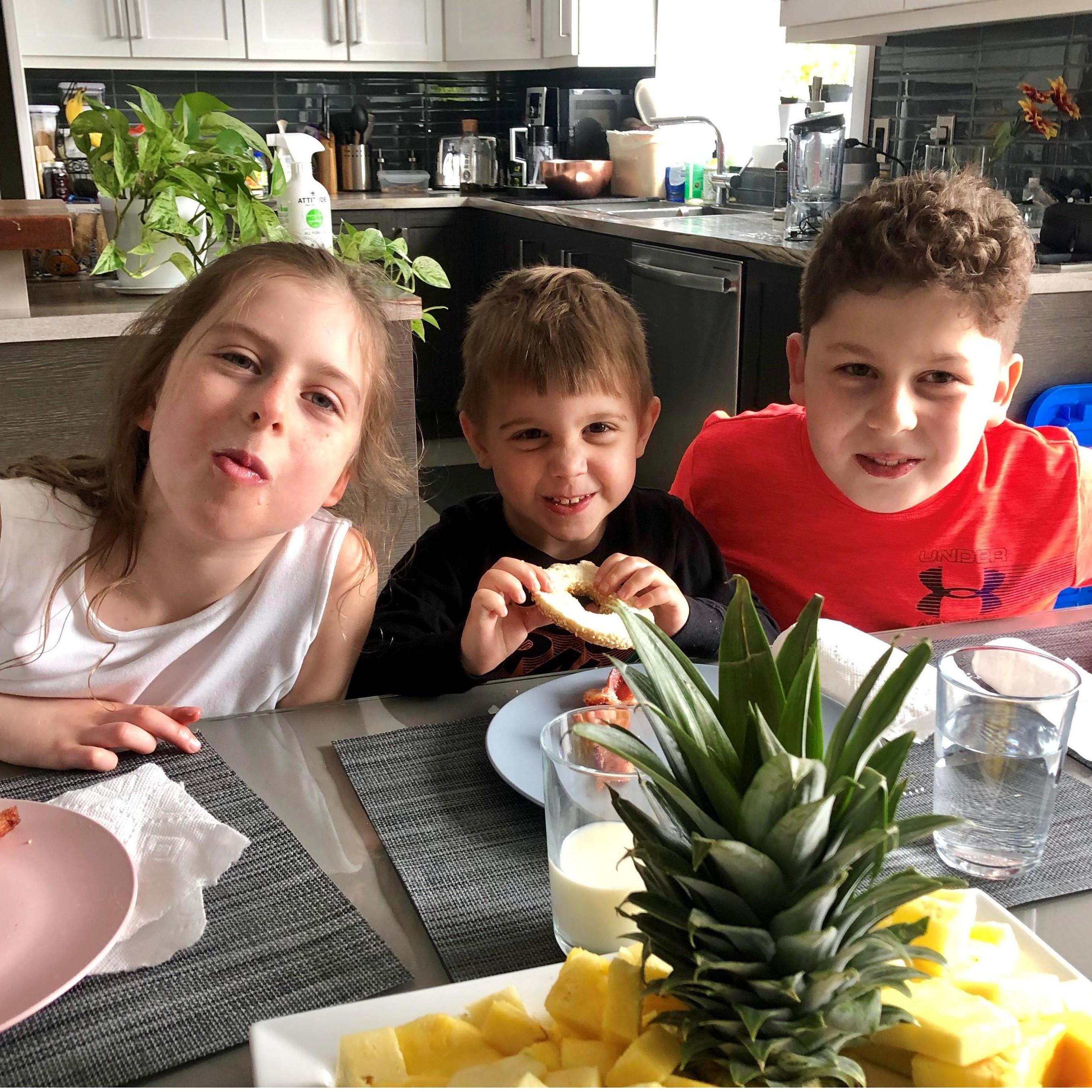 First time the kids met!